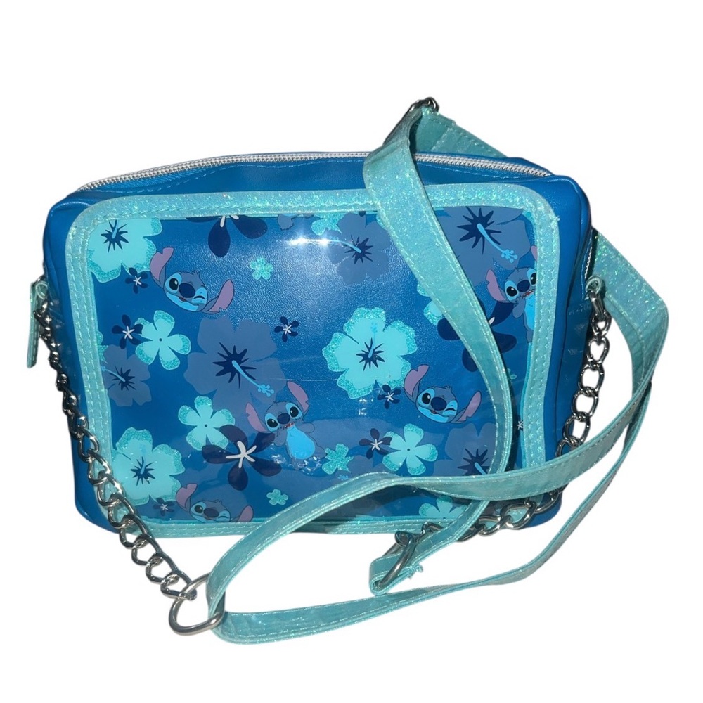 Disney Parks Lilo & Stitch "Stitch and Flowers" Crossbody Purse.